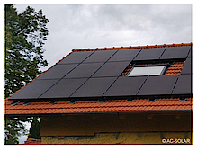 Schwarze Solaranlagen - Module