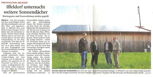 Gemeinde Solaranlagen-Anschaffung. Iffeldorf untersucht Sonnendächer