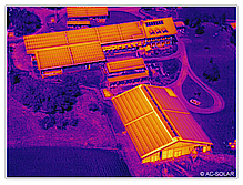 Solaranlagen Bauernhof Thermoaufnahme