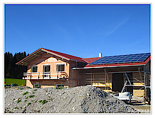 Neubau Haus Photovoltaikanlage
