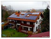 Mehrfamilienhaus Montage Solaranlage
